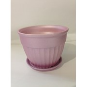 Цветочный горшок Ромашка Фиолетовый перламутр L 0,5 л фотография