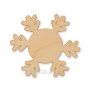 Украшение Снежинка 5 10 см. фото