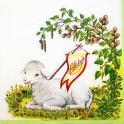 Салфетка для декупажа Ягнёнок фото