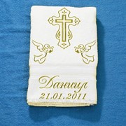 Крыжма с датой крещения фото