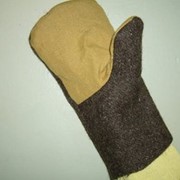 Суконные рукавицы с термостойким наладонником