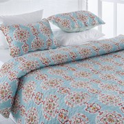 Покривало для ліжка мікроволокно Meris 160x240 блакитний фото