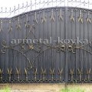 Ворота кованые ручной работы под заказ фотография