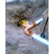 Прокладка канализационных сетей фото