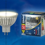 Лампа ALUMINIUM SMILE серия LED-MR16-5W/WW/GU5.3/FR ALS01SL