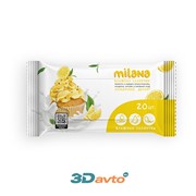 Салфетки влажные антибактериальные GRASS Milana Лимонный десерт 20 шт