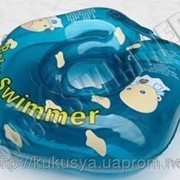 Babyswimmer Круг для купания с рождения- 2х лет (3кг-15 кг) полноцвет голубой