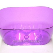 Кашпо пластиковое для орхидей фиолетовое прозрачное х3 PS 23 2477-ТО4 фото