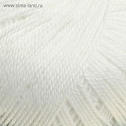 Пряжа “Успешная“ 100%мерсеризованный хлопок 220м/50гр (01-Белый) фото
