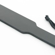 Чёрная кожаная хлопушка - 30,5 см. БДСМ Арсенал 61001ars фото