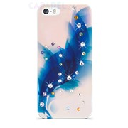 Чехол Joyroom Bling Swarovski Flower/Blue для iPhone 5/5s фото