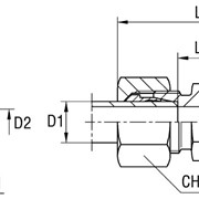 Соединение резьбовое XGR серия S 400 бар D1 20 D2 12 фото