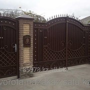 Кованые ворота в Алматы фото