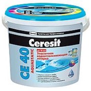 Затирка Ceresit СЕ 40 Aquastatic для швов до 10 мм эластичная водоотталкивающая противогрибковая мята (2кг) фотография