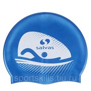 Шапочка для плав. “SALVAS Cap“, арт. FA065/B силикон, синий фото