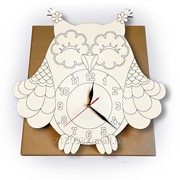 Часы-раскраска "Сова-мечтательница"