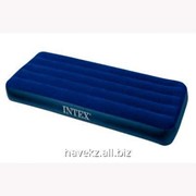 Односпальный надувной матрас Intex 68757 - 99 Х 191 Х 22 см, синий фото