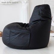 Кресло-мешок Comfort Black, экокожа фото