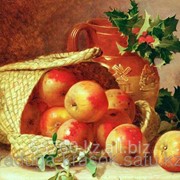 Картина стразами Корзинка с яблоками 40*50 фото