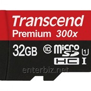 Карта памяти SDHC 32GB UHS-I Class 10 Transcend Premium 400x (TS32GSDU1) фотография