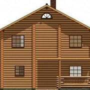 Срубы деревянного дома 126 м2 фото