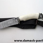 Нож из дамасской стали “Шершень“ фото