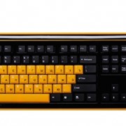 Клавиатура беспроводная Simple “S18“ Black, 86+20 доп. кл.(смайлы на цифровом блоке) фотография