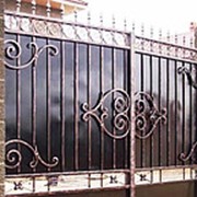 Ворота с калиткой кованые вк 31 фото
