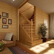 Лестницы для дома из деревянного массива, дуб, ясень фото