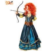 Детский карнавальный костюм “Принцесса Мерида“, 5 предметов, рост 122 см фотография