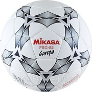 Мяч футзал. “MIKASA FSC-62E Europa“,р.4,32п, FIFA Quality (FIFA Inspected),гл.ПУ,руч.сш,бел-сер-крас фотография