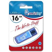 Флешка SmartBuy 16Gb Glossy blue USB 2.0 фото