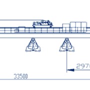 Кран мостовой грузоподъемностью 30/5 тонн