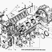 Блок цилиндров двигателя ЯМЗ-238АК фото