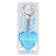 Брелок Диамантовое сердце с надписью:"Мои ключи"