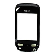 Тачскрин (сенсорное стекло) для Nokia C2-02/C2-03 black w/frame фото