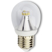 Лампа светодиодная Ecola 220В E27 2700K , прозрачный шар искристая точка, 3,4Вт, 79*45