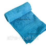 Полотенце махровое гладкокрашенное (Темно-голубой)