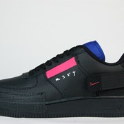 Кроссовки Nike Air Force 1 Type Black / Anthracite-Pink Tint 2 фотография