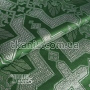 Ткань Парча церковная ( зеленый ) 2595