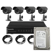 Комплект видеонаблюдения 4-х канальный FE-004H-KIT (Дача) с ж/д 500Gb фото