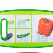 Разделочная доска с рисунком овощи 28-38 см