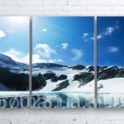 Модульна картина на полотні Гірське озеро код КМ100180-085 фотография