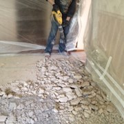 Демонтаж бетонной растворной стяжки толщ до 5см