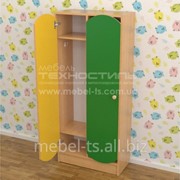 Шкаф детский двухсекционный для раздевалки фото