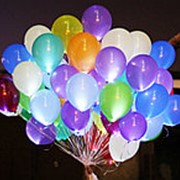 Светящиеся шары с гелием без рисунка 30 см фотография
