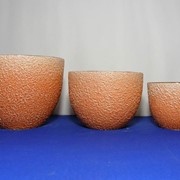 Горшки керамические оранж фотография