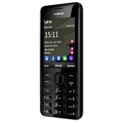 206 Dual Nokia сотовый телефон, Чёрный