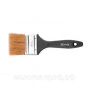 Кисть плоская “Евро“ 2.5“, натуральная щетина, пластмассовая ручка MTX фото