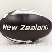 Мяч для регби NEW ZEALAND (PU, р-р 12in, №5, черный-белый) фото